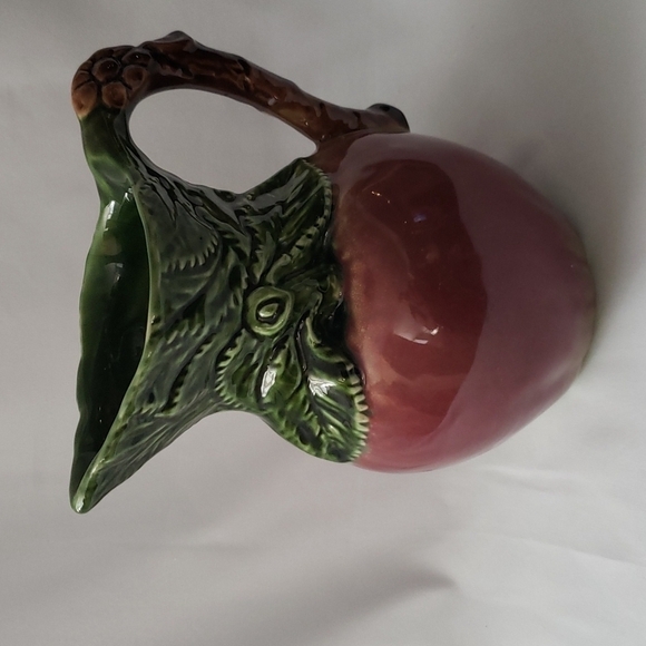 VINTAGE Olfaire Portugal Ceramic art pottery embossed Water Pitcher Jug embossed - Picture 6 of 9